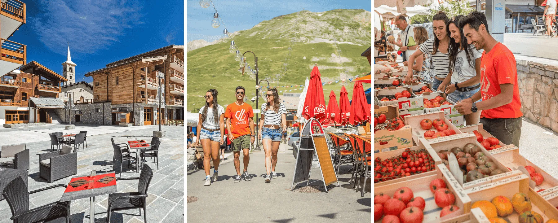 Summer Markets & Restaurants in Tignes