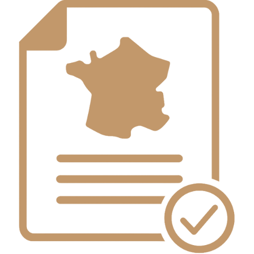 Buying in France Summary Guide Icon Icon for the summary guide you'll receive for attending the buying property in france webinar.