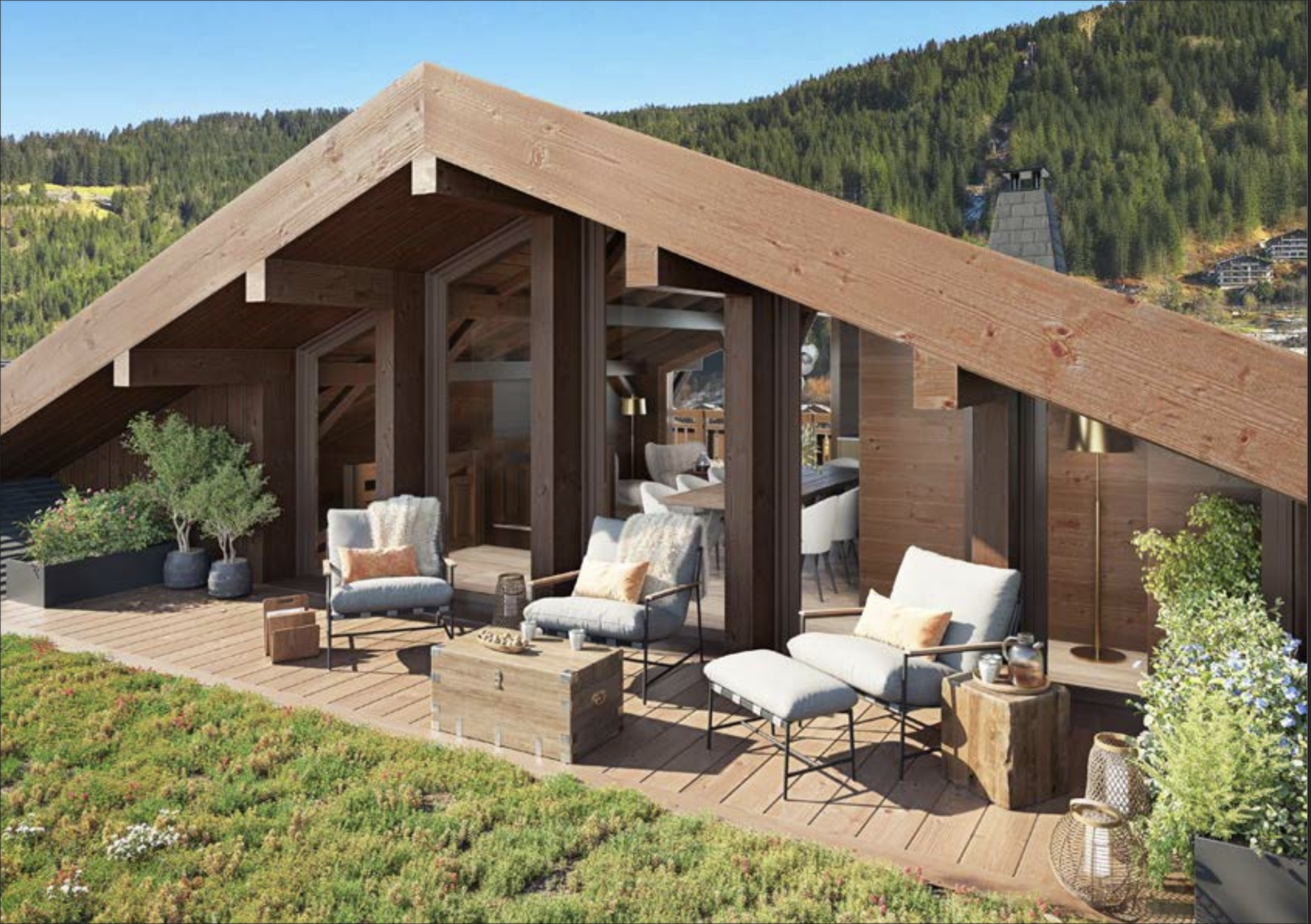 L'Héritage. New Apartments For Sale in Morzine: photo of roof terrace