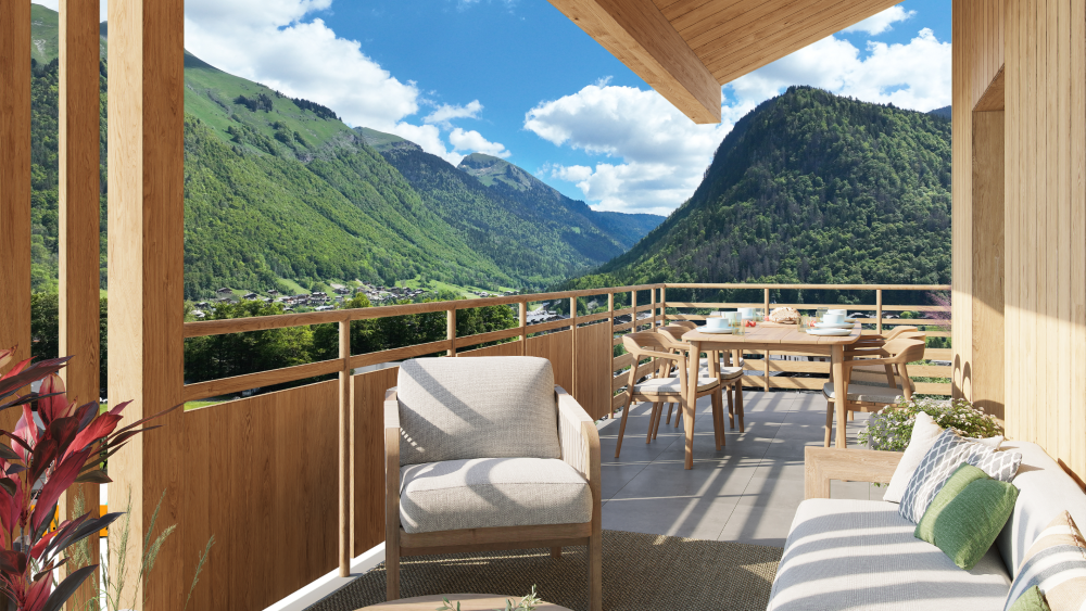 L'Estive New Apartments & Chalets For Sale in Morzine: photo of terraces