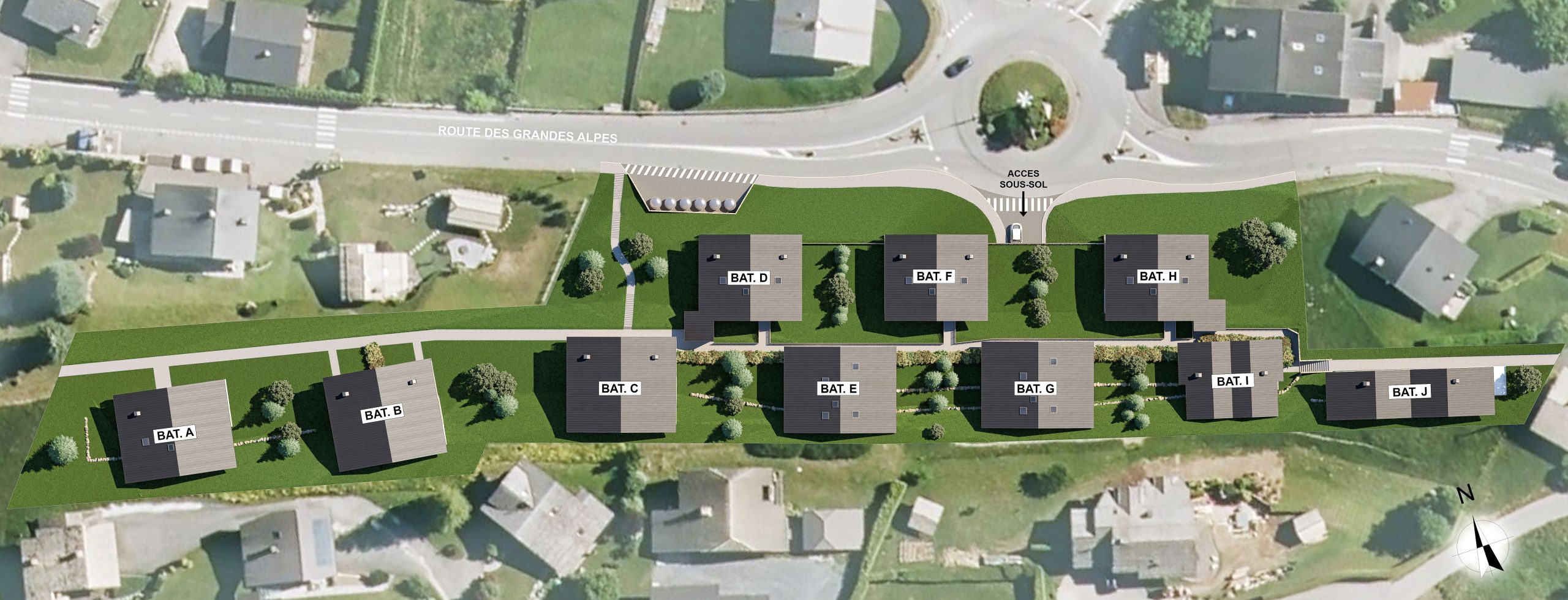 L'Estive New Apartments & Chalets For Sale in Morzine: photo of building plans