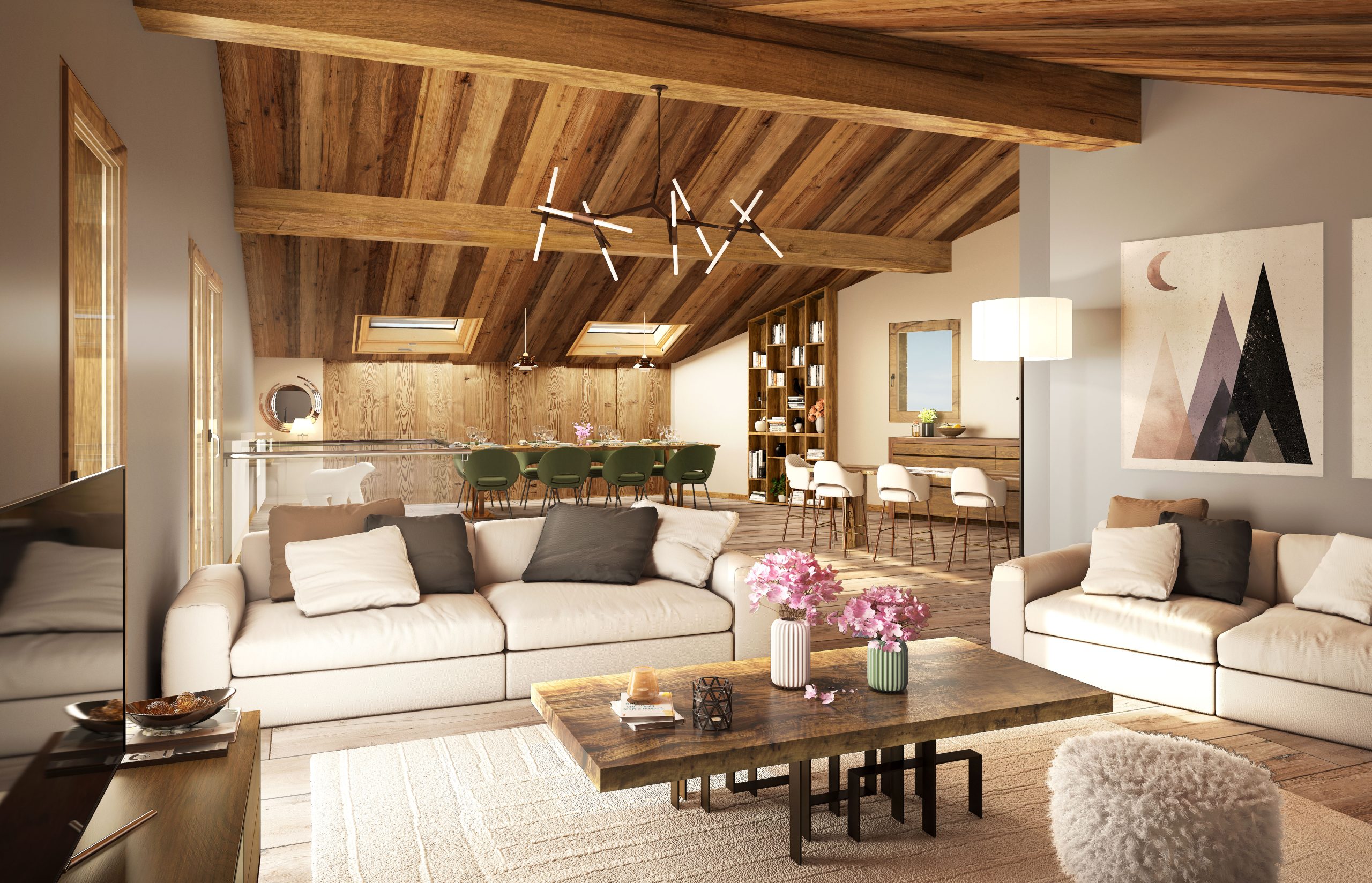 Le Savoy. New Apartments For Sale in Châtel: photo of living room 1