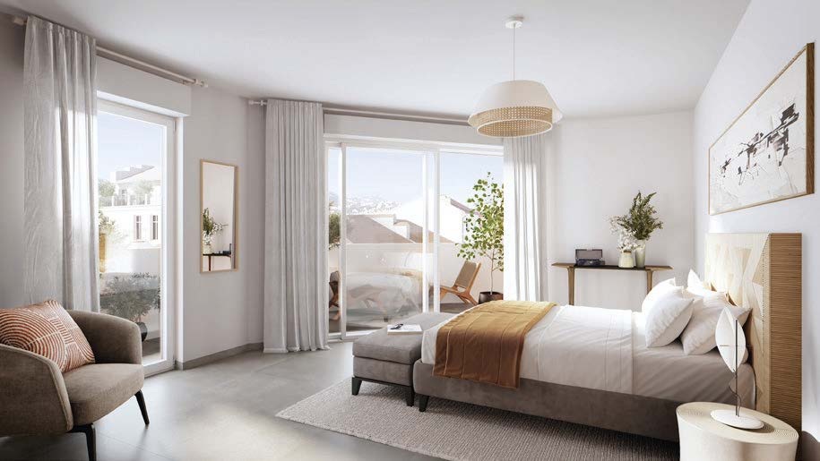 12 RUE AGUSTE GAL - New apartments for sale in Nice - bedroom example