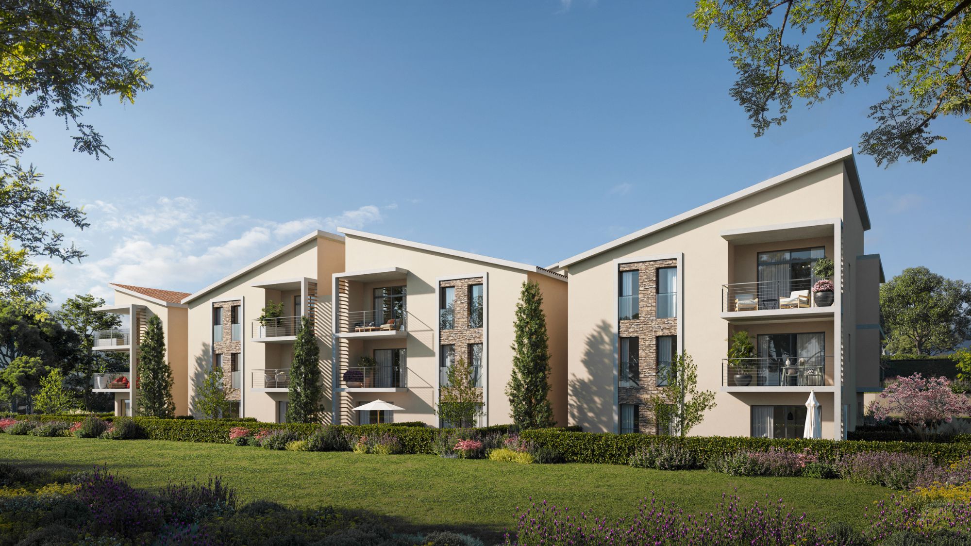 Asya - New Apartments for sale in Valbonne - building exterior 1