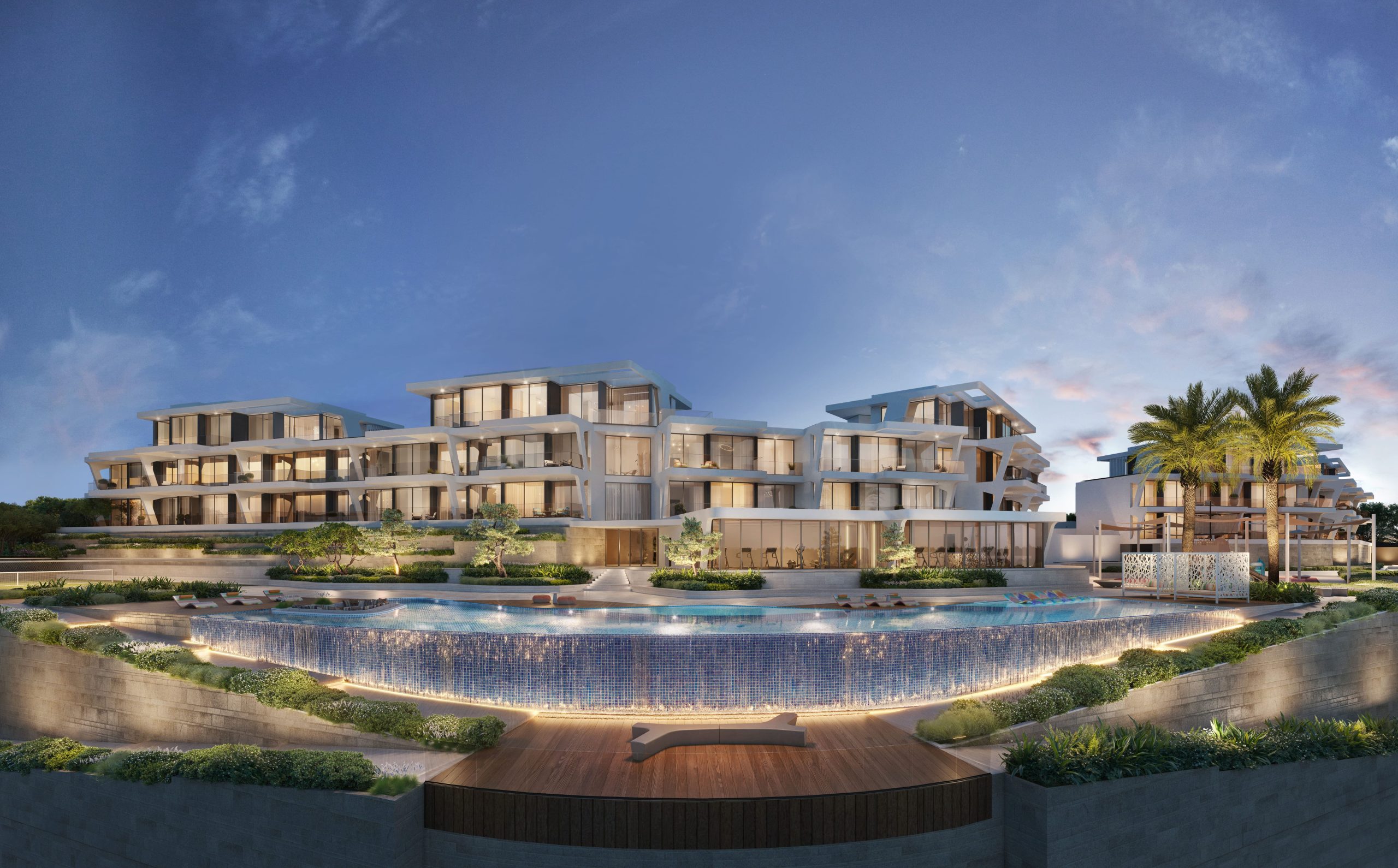Marea - Missoni Branded Residences - building exterior showing infinity pool