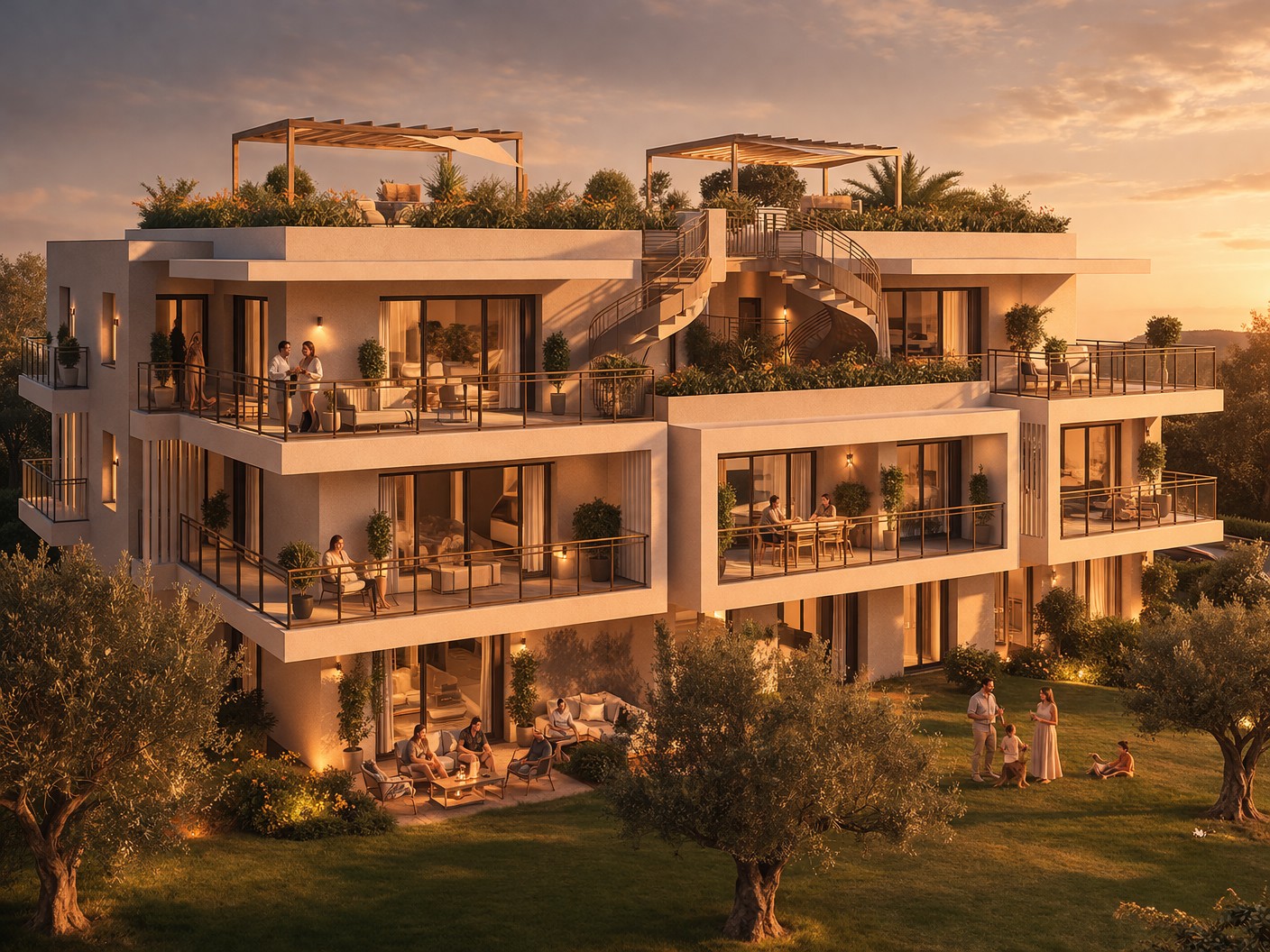 Les Terraces D'Olivia - New Apartments for sale in Antibes -exterior building day