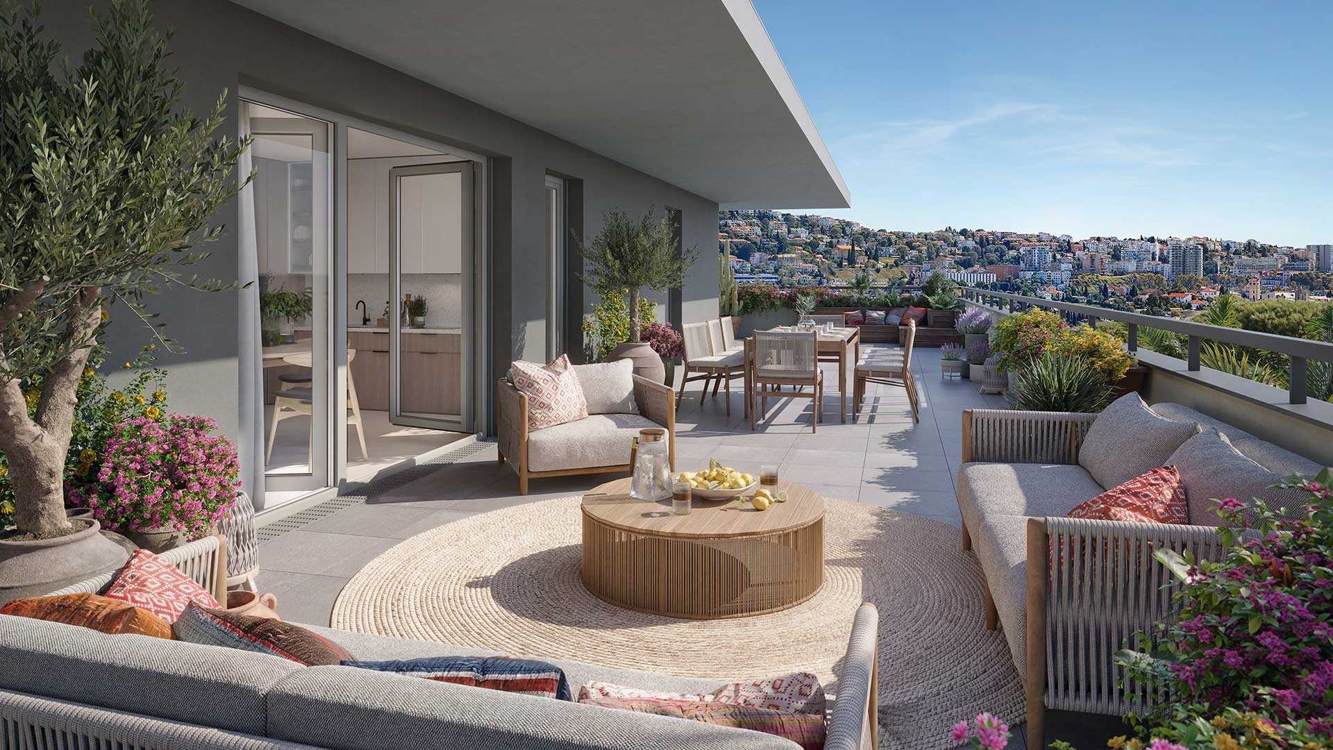 Le Belvédère - New apartments for sale in Saint-Laurent-du-Var - terrace example