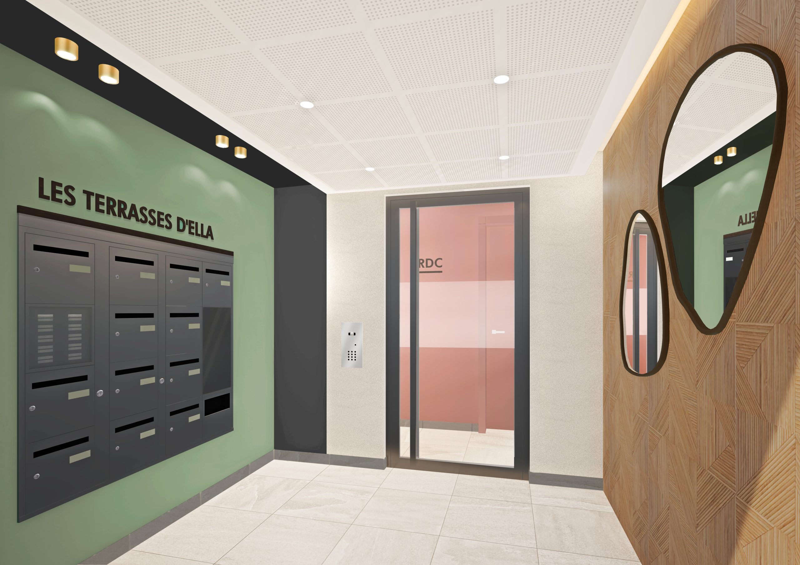 Les Terrasses D'Ella - New Apartments for sale in Cagnes-sur-Mer - entrance