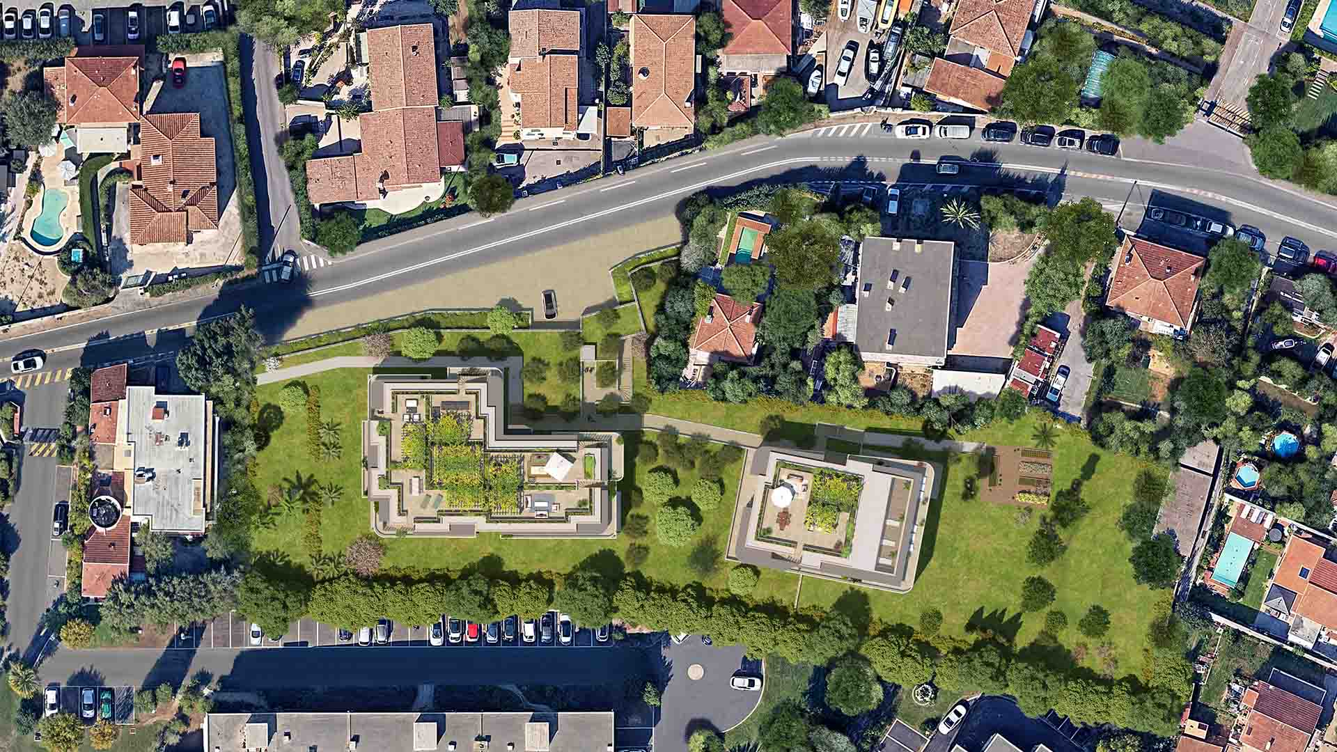 Nouvelle Vague - New apartments for sale in Antibes - master plan view