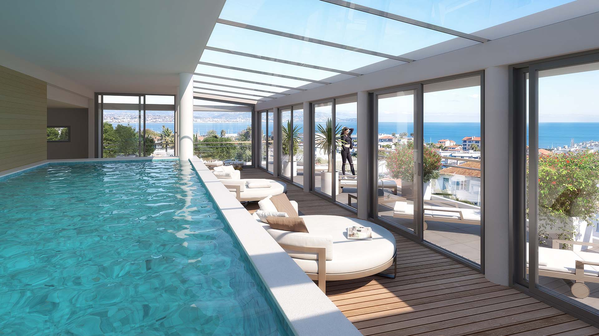 Nouvelle Vague - New apartments for sale in Antibes - swimming pool