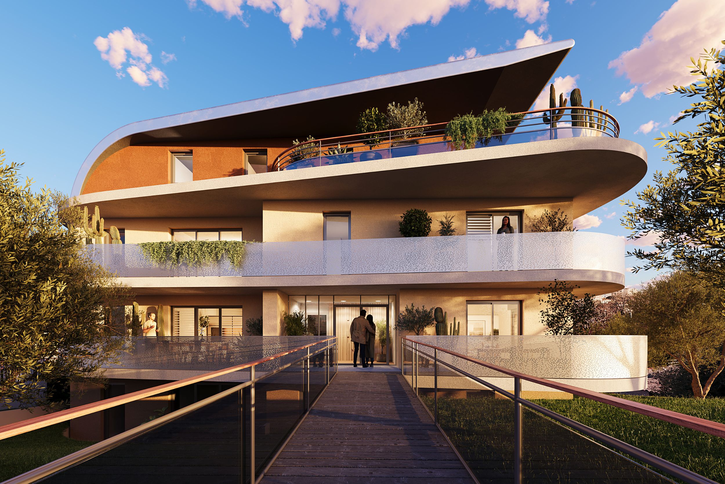 Onde Marine - New Apartments For Sale in Villeneuve-Loubet - building exterior 1