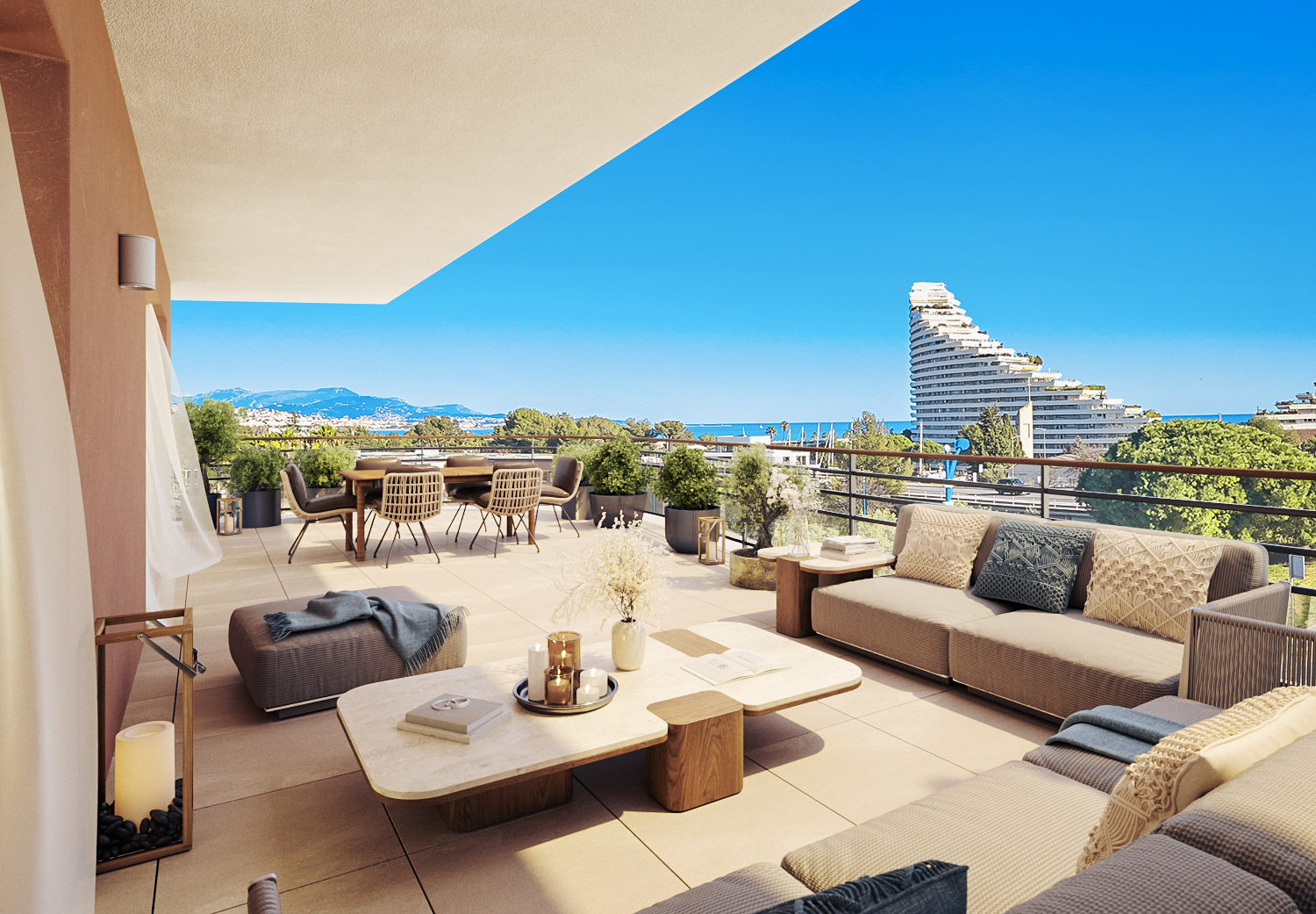 Onde Marine - New Apartments For Sale in Villeneuve-Loubet - terrace