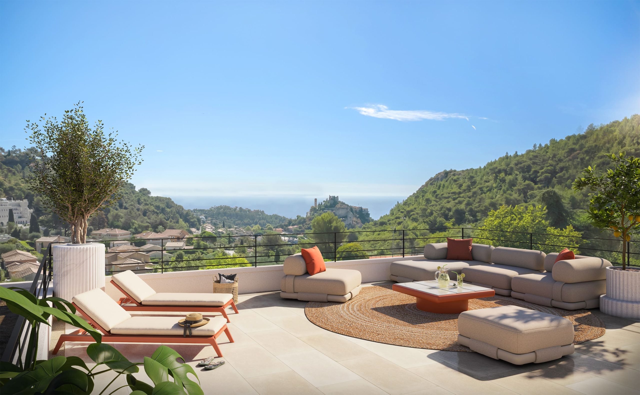 Elyzea - New Apartments for sale in Eze - Roof terrace