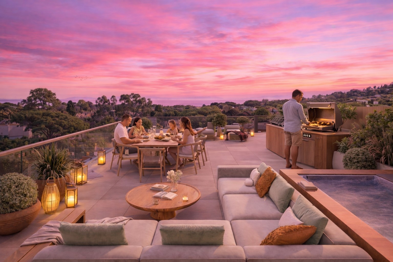 Pure Bay - New Apartments for sale in Le Lavandou - roof terrace